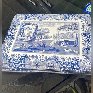 Pimpernel placemats - Blue Italian Placemats, Set of 8